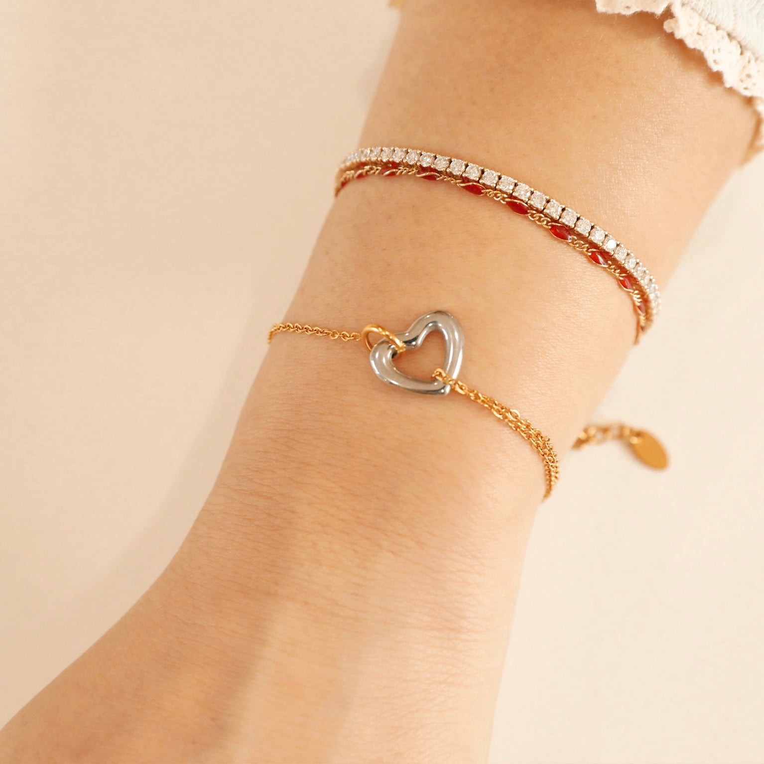 Bior & Co. Heart Bracelet